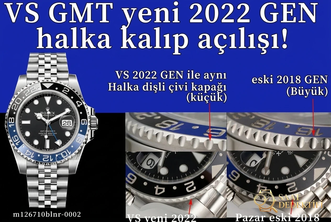 Teknik Derinlemesine İnceleme: VS Factory Rolex GMT-Master II Ref. 126710BLNR “Batgirl”