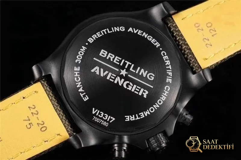 TF Factory Breitling Avenger Chronograph Night Mission Versiyonu İnceleme - Klips Kilidi ve Lazer Damgalar