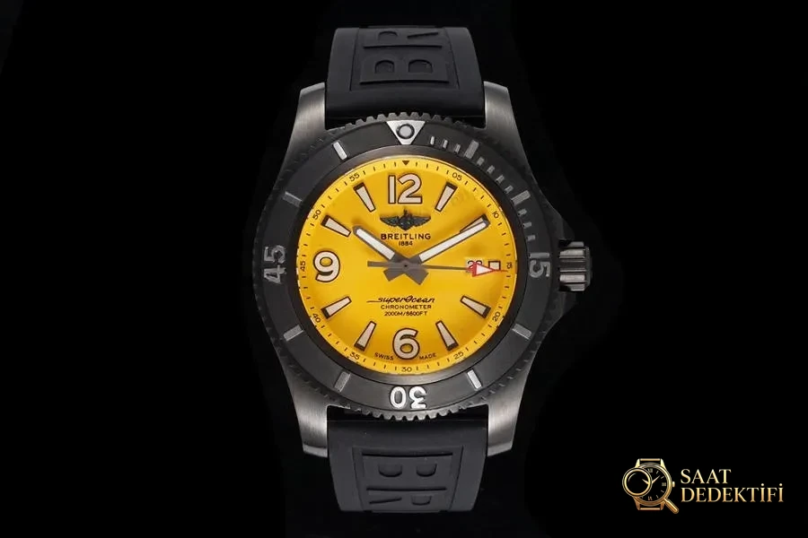 TF Factory Breitling Superocean Serisi M17368D71I1S2 Saat İncelemesi - Kadran Detayı ve Bezel İşçiliği