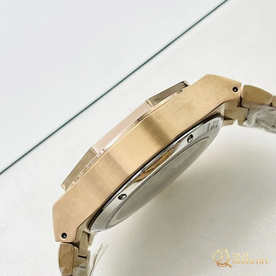 TFS Factory Girard-Perregaux 2021 LAUREATO serisi 99105-41-232-41A gerçek tourbillon V2 yükseltilmiş sürüm kol saati - Kasa Profili ve Kurma Kolu İncelemesi