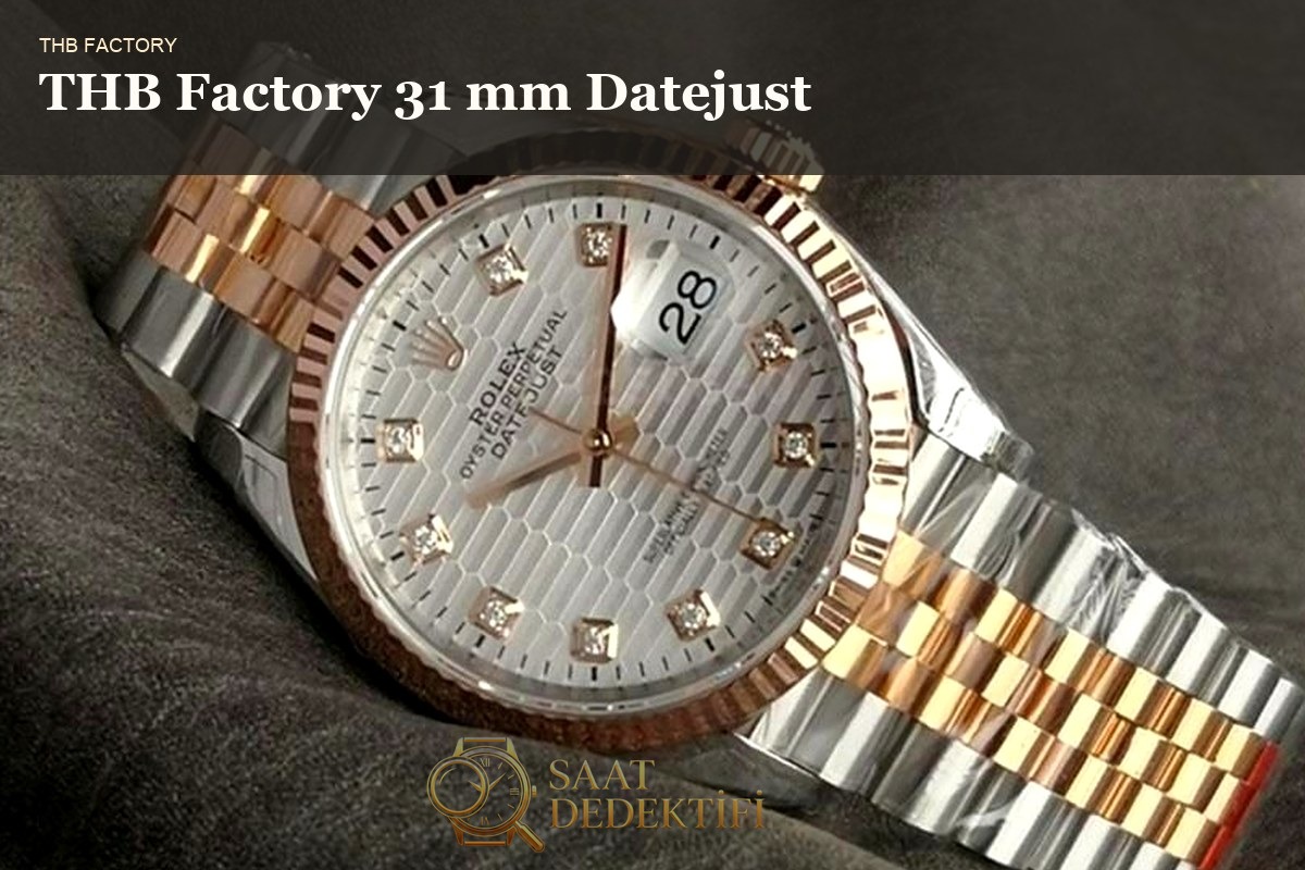 Rolex Datejust Replika Saat İncelemesi - Ön Görünüm ve Kasa Tasarımı