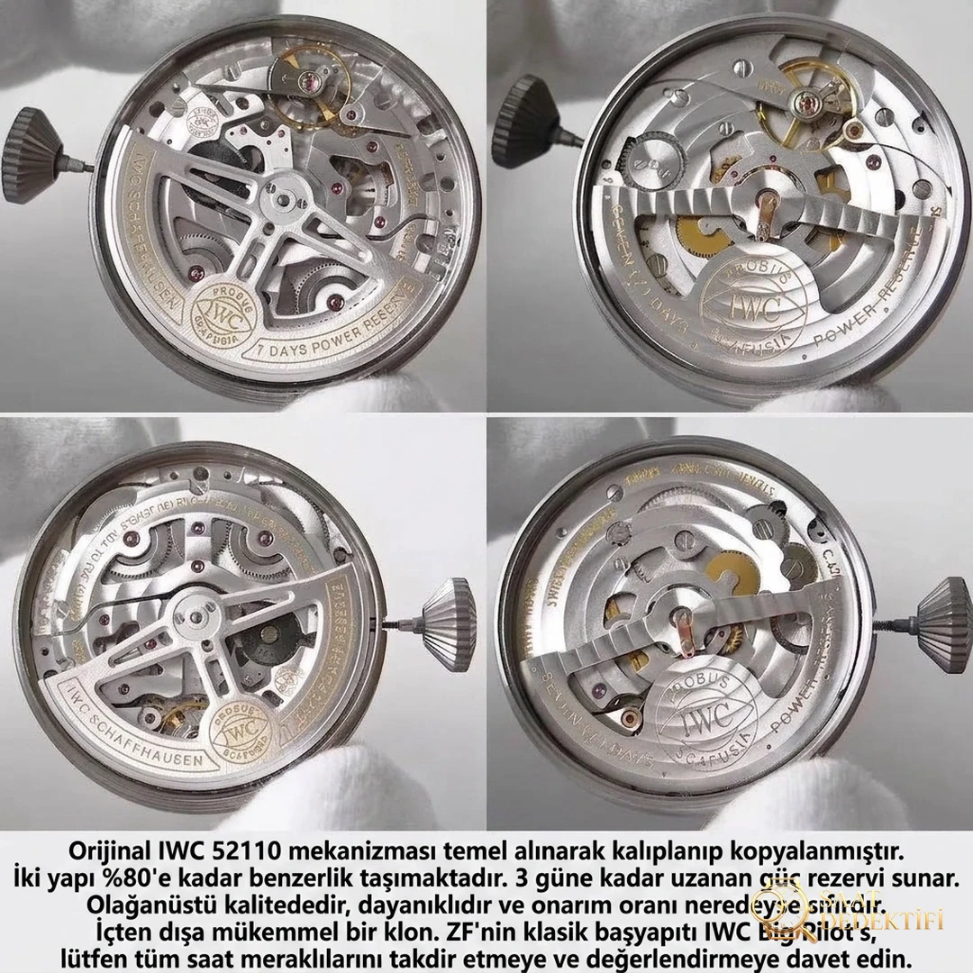 Titanyum Kasalı ZF Factory IWC Pilot Serisi IW501004 Titanyum Big Pilot Gerçek-Replika Karşılaştırma İncelemesi - Genel Açı ve Estetik Duruş