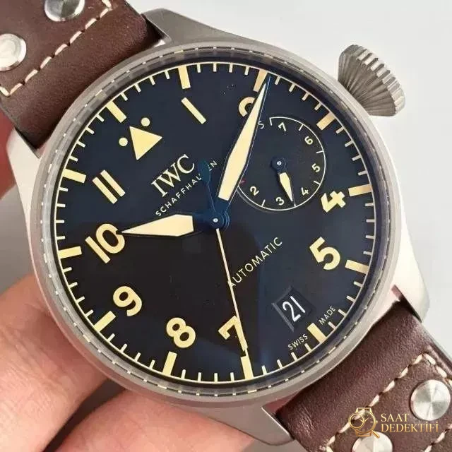 Titanyum Kasalı ZF Factory IWC Pilot Serisi IW501004 Titanyum Big Pilot Gerçek-Replika Karşılaştırma İncelemesi - Tepe Koruması ve Ayar Fonksiyonu