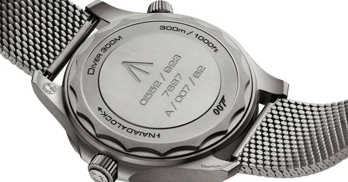 Omega Seamaster 007 No Time To Die Kasa Arkası