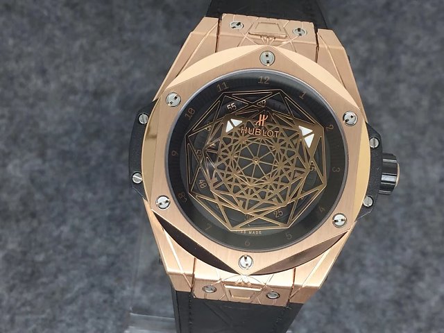 Replika Hublot Sang Bleu Roze Altın