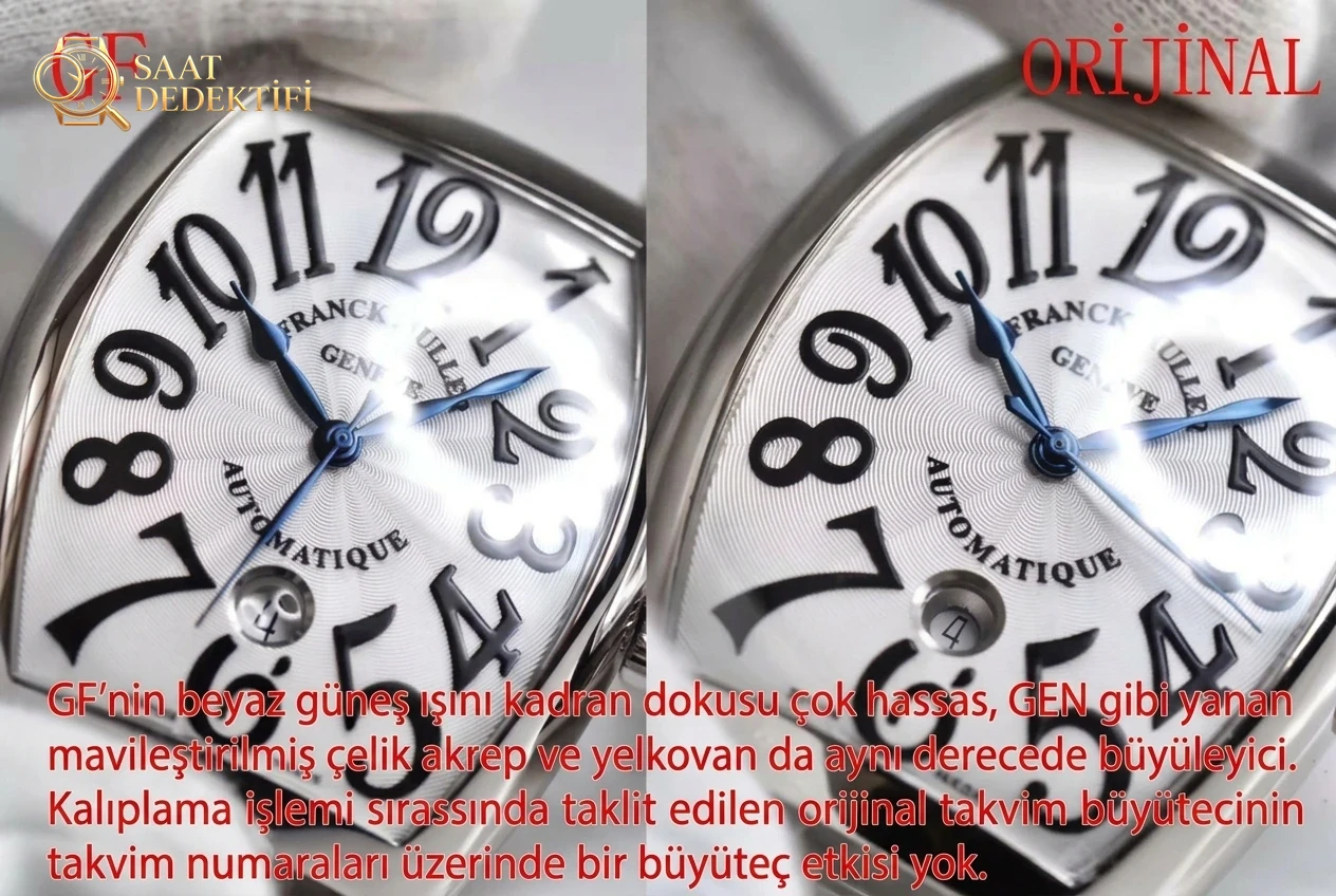Tonneau kasa kol saati: GF Factory Franck Muller 8880 orijinal karşılaştırmalı inceleme - Kordon Dokusu ve Dikiş Detayları