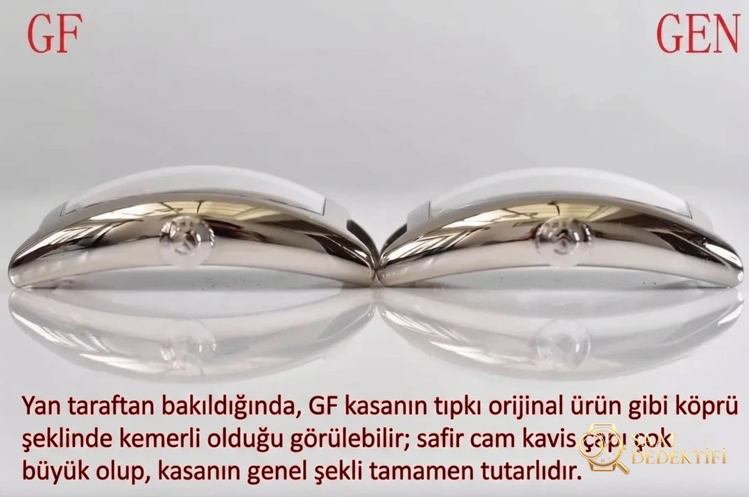 Tonneau kasa kol saati: GF Factory Franck Muller 8880 orijinal karşılaştırmalı inceleme - Tepe Kilit Mekanizması ve Conta Yapısı