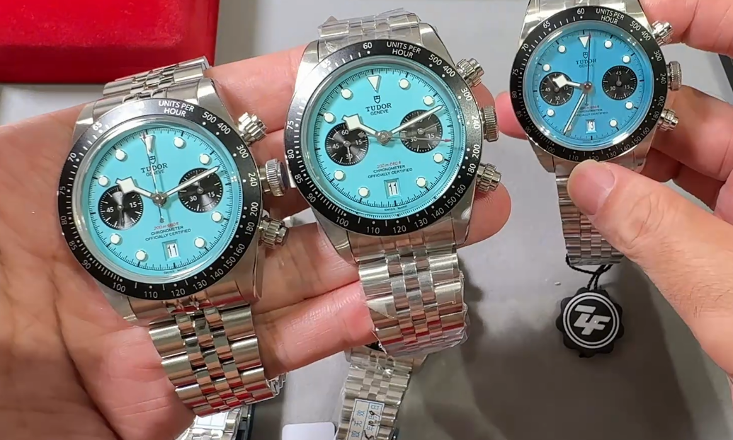Tudor Black Bay Flamingo Blue M+F ile Orijinalin Karşılaştırması — 4. fotoğraf