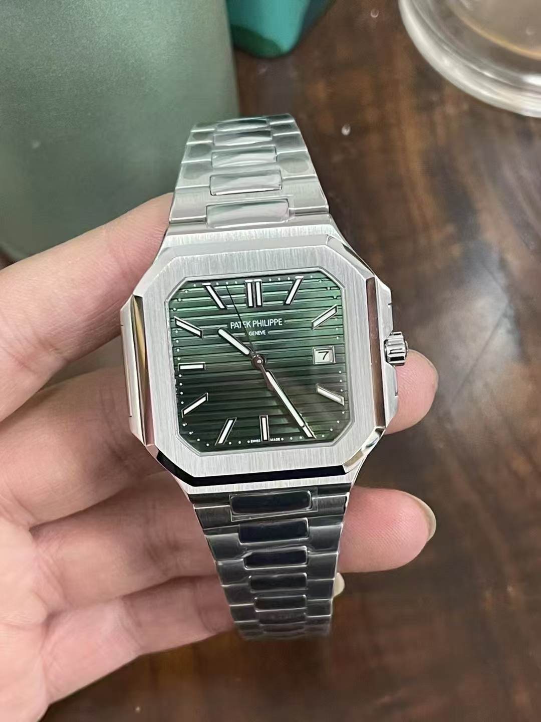 Replika Patek Philippe Cubitus 5821 Yeşil