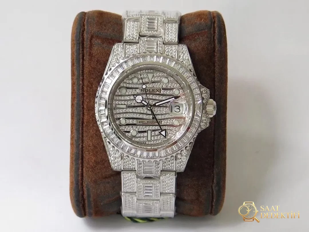 TW Factory Rolex yıldız gökyüzü elmas kaplı özel versiyon replika saat incelemesi - Kadran Detayı ve Bezel İşçiliği