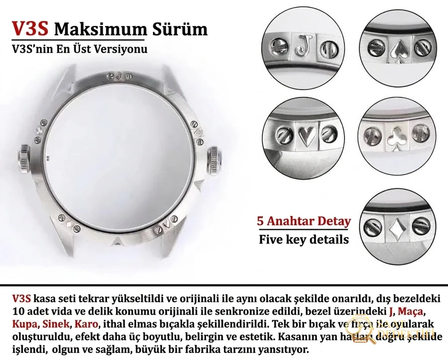 TW Factory Rusya Palyaço (V3S) versiyonu gerçek-replika karşılaştırması ve inceleme - Kasa Profili ve Kurma Kolu İncelemesi