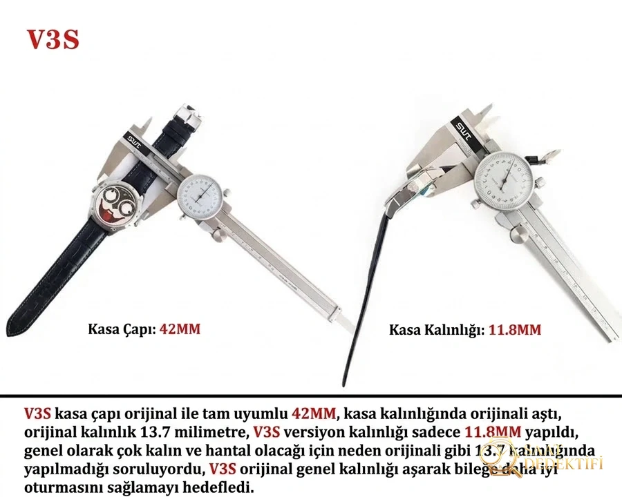 TW Factory Rusya Palyaço (V3S) versiyonu gerçek-replika karşılaştırması ve inceleme - Makro Kadran ve İndeks İşçiliği