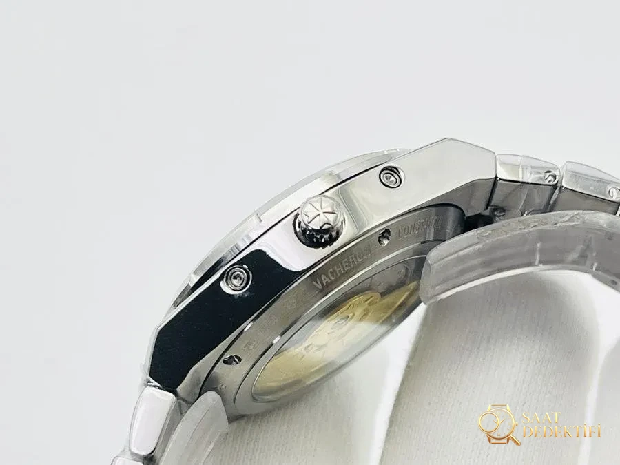 TWS Factory Vacheron Constantin Overseas serisi 4300V/120G-B102 sonsuz takvimli çok fonksiyonlu kol saati incelemesi - Kasa Profili ve Kurma Kolu İncelemesi