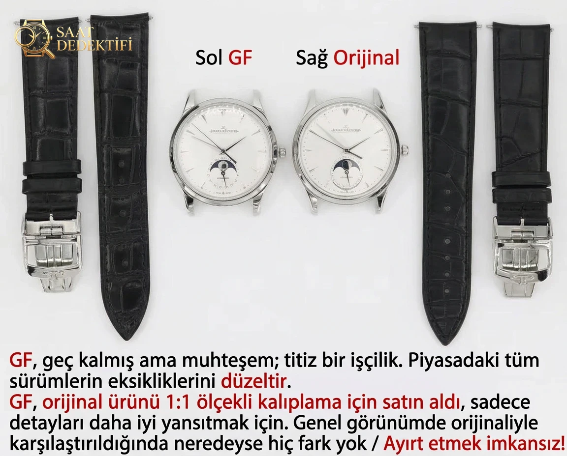 Üç ünlü ay evreli replika saat: Longines Master Collection, Jaeger-LeCoultre Master ve Blancpain 6654