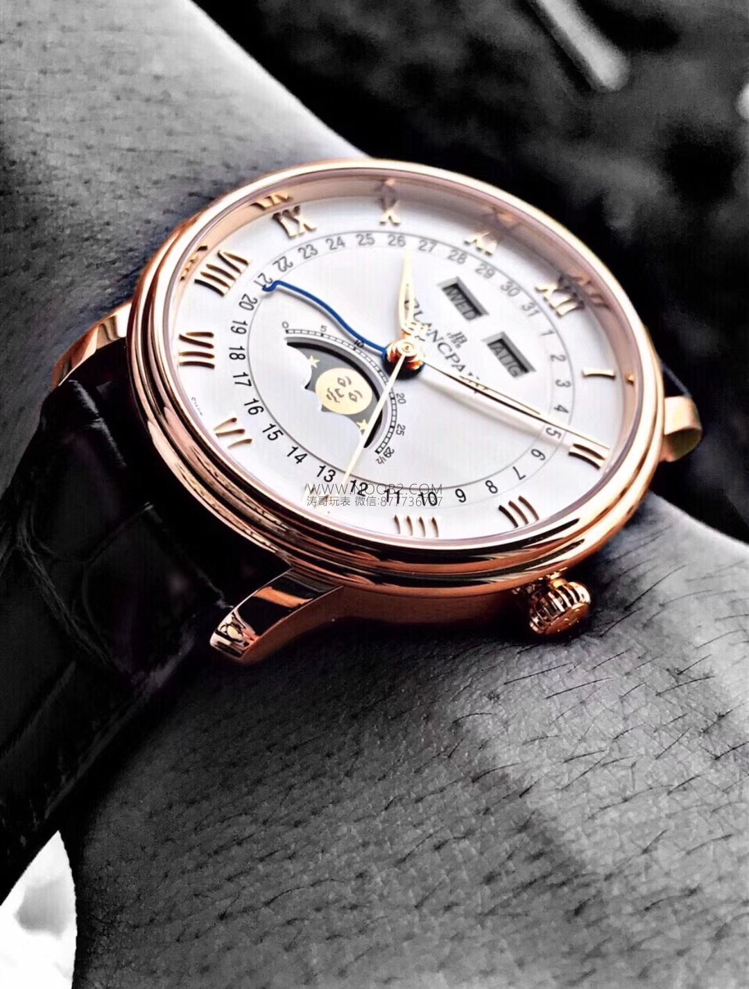 Üç ünlü ay evreli replika saat: Longines Master Collection, Jaeger-LeCoultre Master ve Blancpain 6654'ten hangisi daha üstün? — 6. fotoğraf