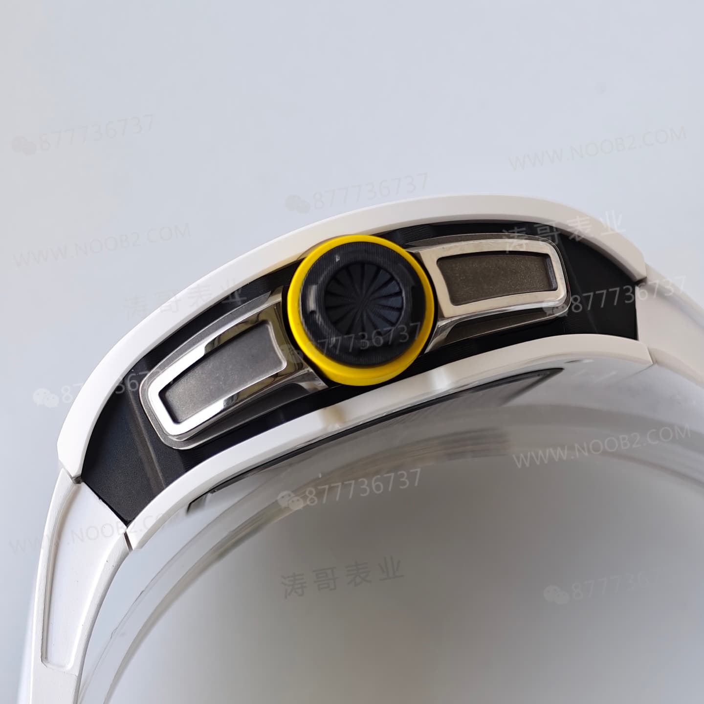 UMI Factory özel yapım Richard Mille RM61-01 beyaz seramik Vaucher mekanizması işçilik incelemesi — 6. fotoğraf