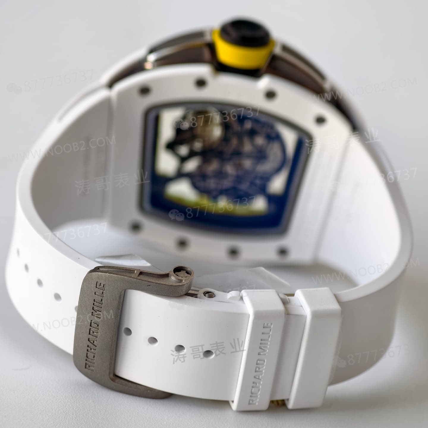 UMI Factory özel yapım Richard Mille RM61-01 beyaz seramik Vaucher mekanizması işçilik incelemesi — 9. fotoğraf