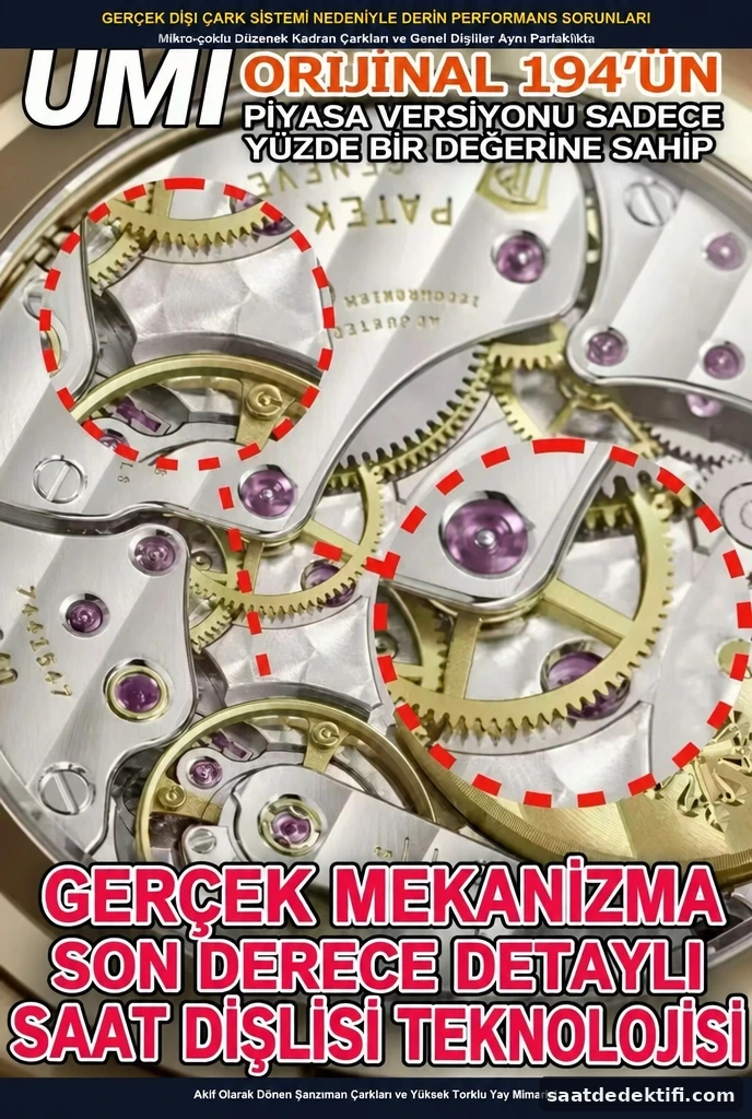 Köprü altlarındaki gerçek aktarma dişlileri, Cotes de Geneve şeritleri ve perlage işleme