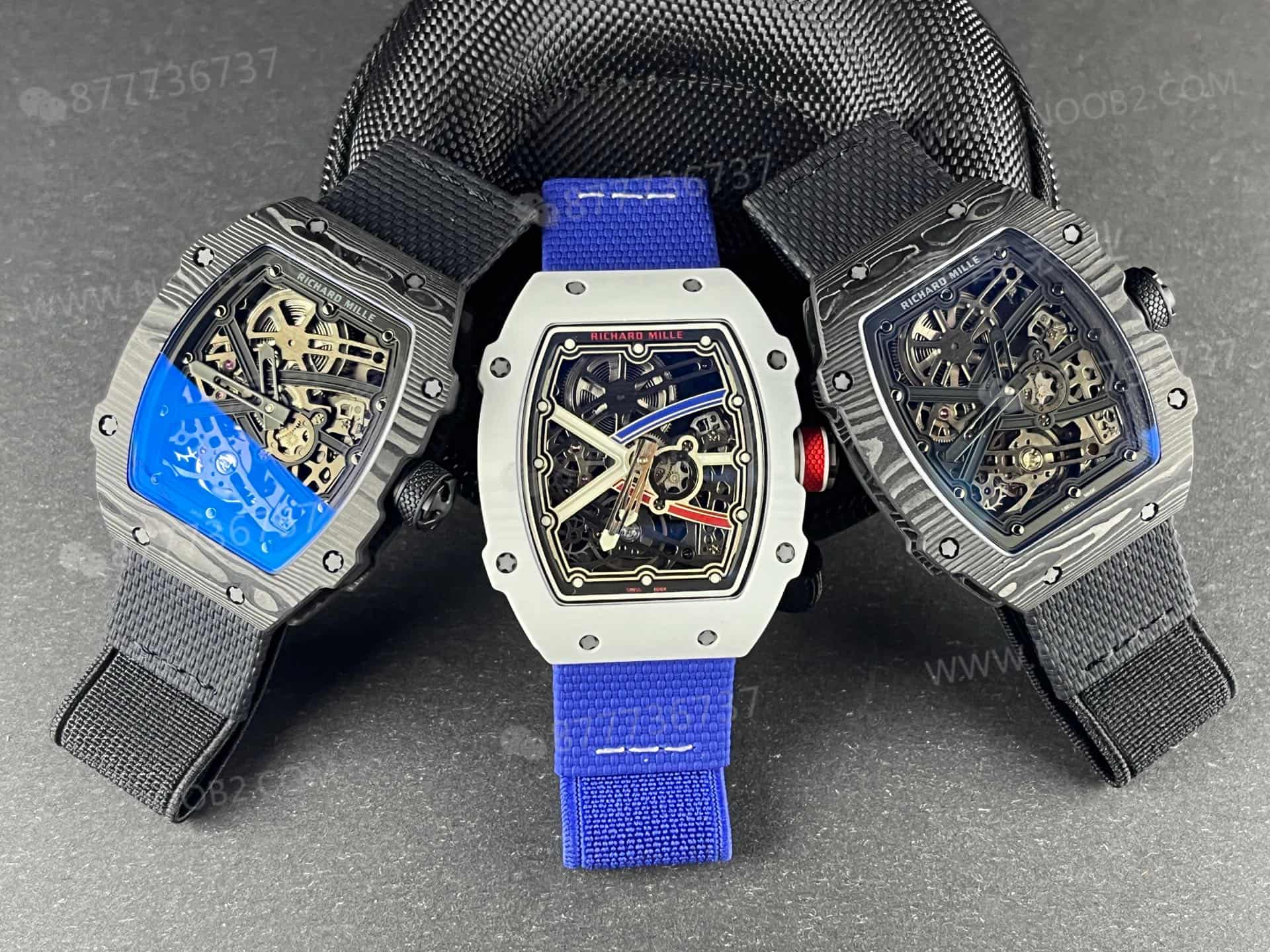UMI Factory Richard Mille RM067-02 ultra ince karbon fiber otomatik mekanik saat — 1. fotoğraf