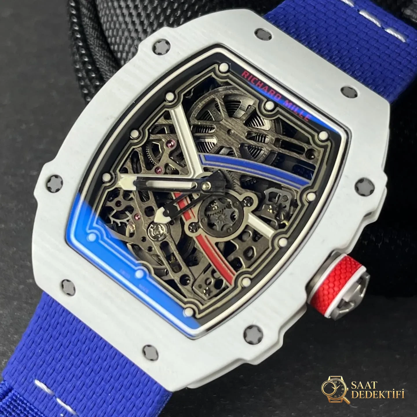 UMI Factory Richard Mille RM067-02 ultra ince karbon fiber otomatik mekanik saat - Kasa Profili ve Kurma Kolu İncelemesi