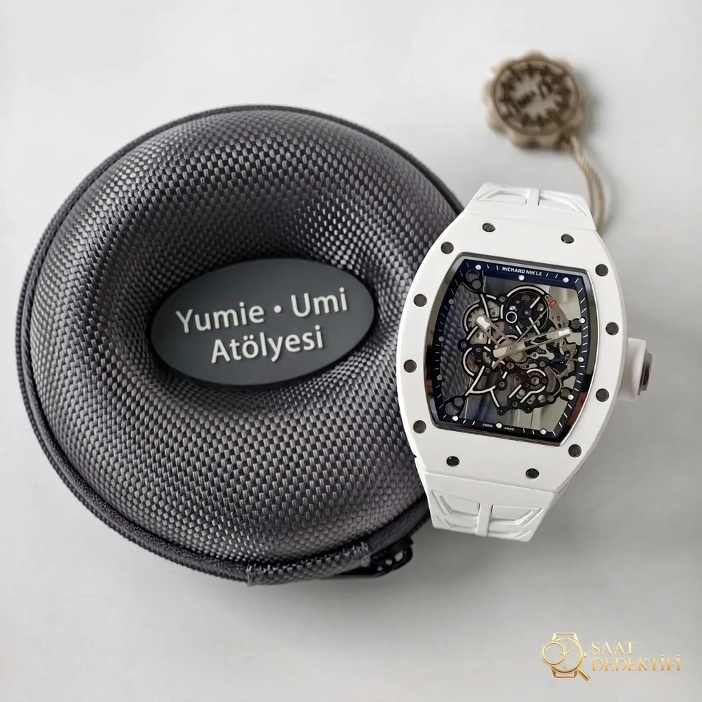 UMI Modifikasyon Atölyesi · Üst düzey özel yapımın zirvesi, piyasanın en donanımlı versiyonu - Richard Mille RM055/RM061 üst düzey efsane model - Makro Kadran ve İndeks İşçiliği