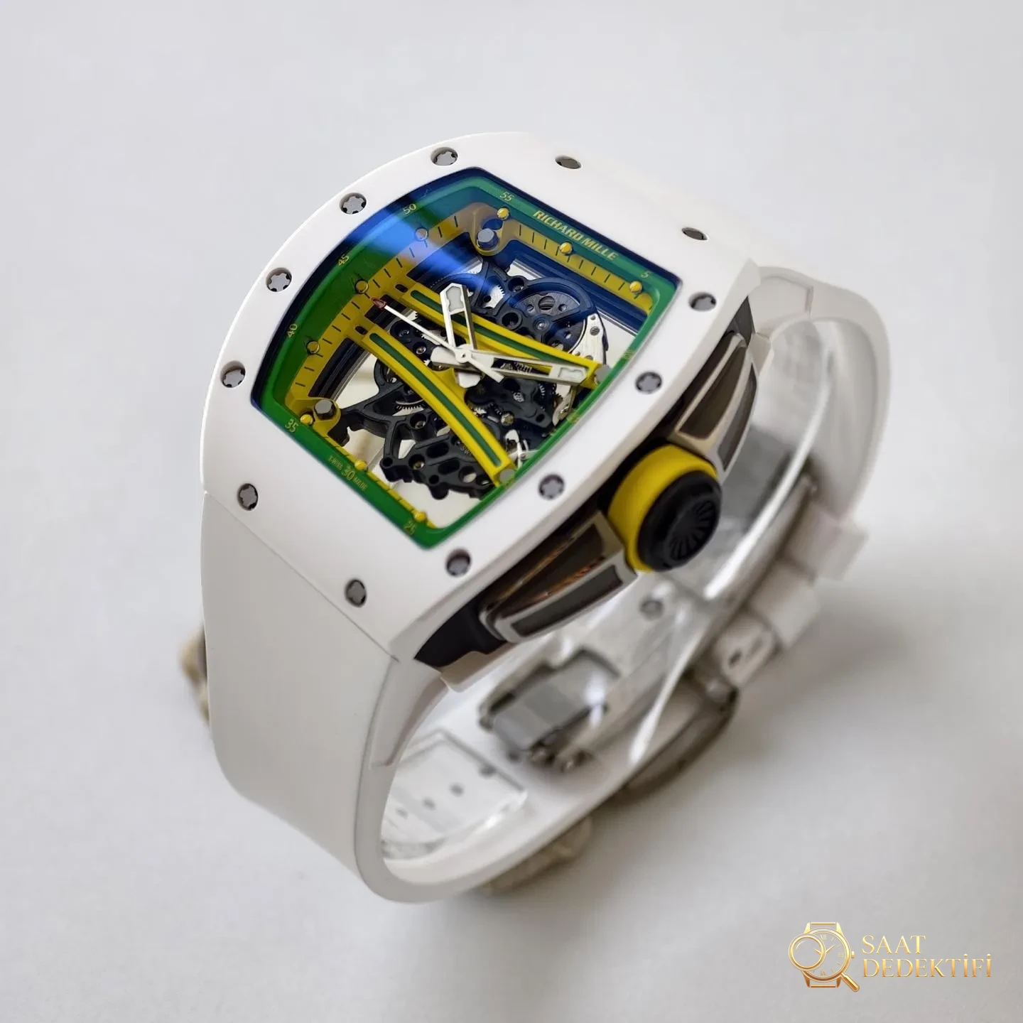 UMI Modifikasyon Atölyesi · Üst düzey özel yapımın zirvesi, piyasanın en donanımlı versiyonu - Richard Mille RM055/RM061 üst düzey efsane model - Yan Profil ve Kordon Bağlantısı