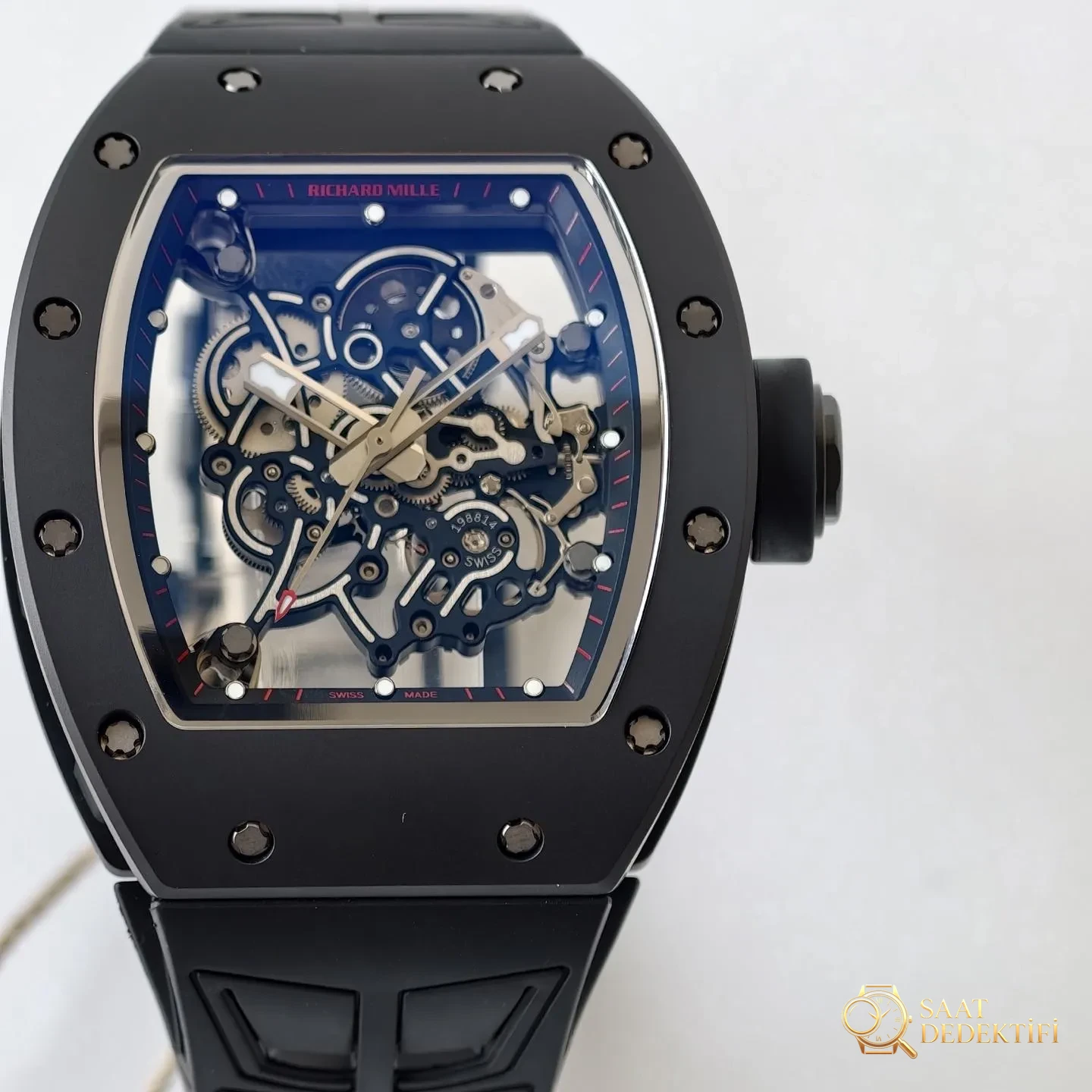 UMI Modifikasyon Atölyesi · Üst düzey özel yapımın zirvesi, piyasanın en donanımlı versiyonu - Richard Mille RM055/RM061 üst düzey efsane model - Safir Kristal Cam Eğimi ve Yansıması