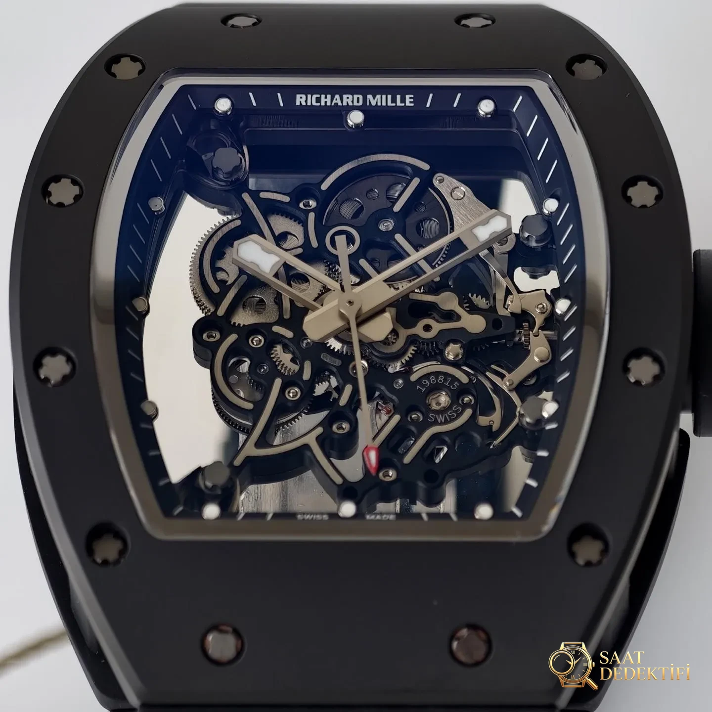 UMI Modifikasyon Atölyesi · Üst düzey özel yapımın zirvesi, piyasanın en donanımlı versiyonu - Richard Mille RM055/RM061 üst düzey efsane model - Mekanizma Çark Dizilimi ve Taş Yatakları