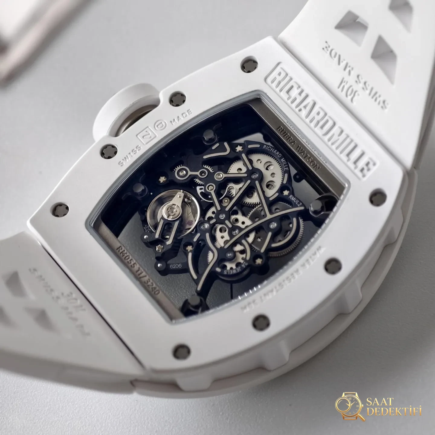 UMI Modifikasyon Atölyesi · Üst düzey özel yapımın zirvesi, piyasanın en donanımlı versiyonu - Richard Mille RM055/RM061 üst düzey efsane model - Bezel İçi Rehaut Gravürü ve Hizalaması