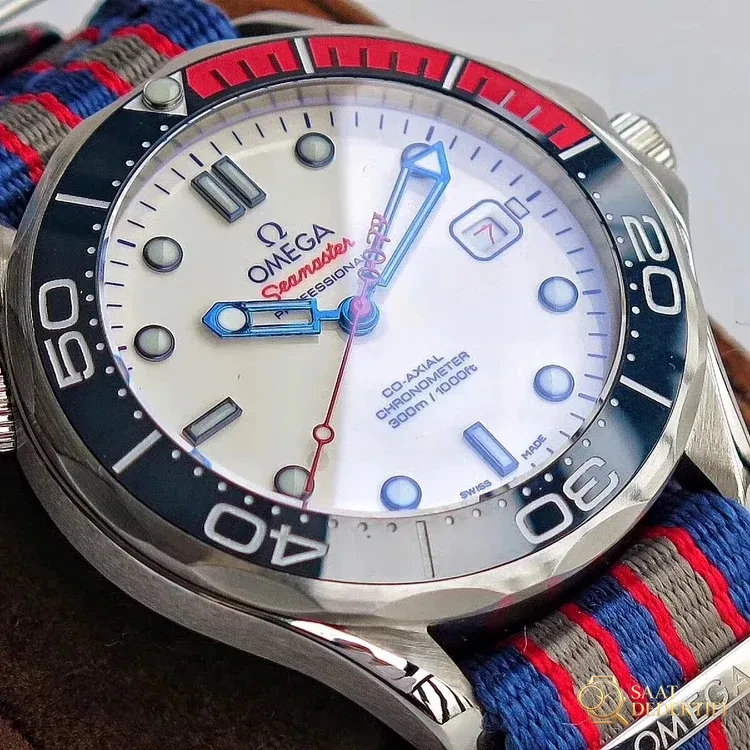 Replica Omega Commander Blue Red Bezel