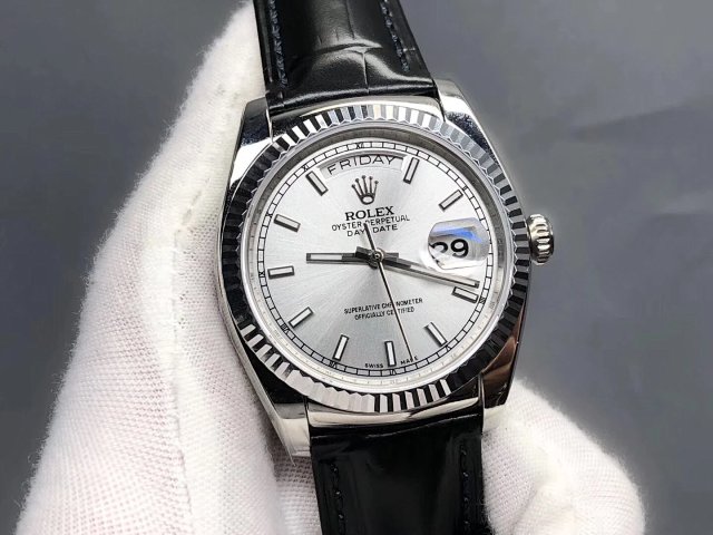 V3 Edition Replika Rolex Day-Date 118135/118138/118139, Clone ETA 2836-2 904L Paslanmaz Çelik Kasa — 2. fotoğraf