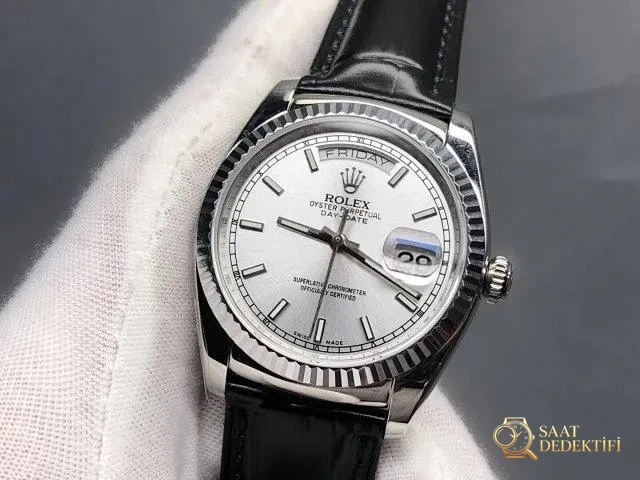 V3 Edition Replika Rolex Day-Date 118135/118138/118139, Clone ETA 2836-2 904L Paslanmaz Çelik Kasa - Kasa Profili ve Kurma Kolu İncelemesi