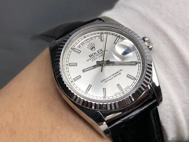 V3 Edition Replika Rolex Day-Date 118135/118138/118139, Clone ETA 2836-2 904L Paslanmaz Çelik Kasa — 9. fotoğraf