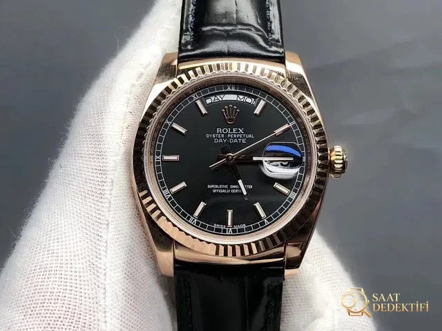 V3 Edition Replika Rolex Day-Date 118135/118138/118139, Clone ETA 2836-2 904L Paslanmaz Çelik Kasa - Mekanizma Zemberek ve Balans Detayı