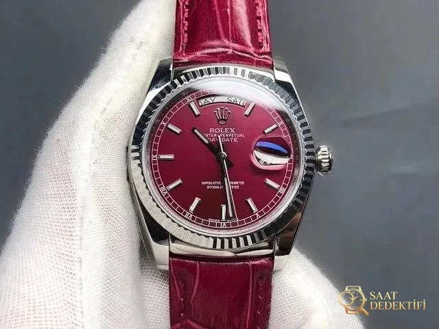 V3 Edition Replika Rolex Day-Date 118135/118138/118139, Clone ETA 2836-2 904L Paslanmaz Çelik Kasa - Tepe Koruması ve Ayar Fonksiyonu