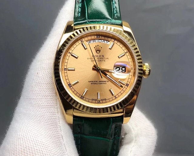 V3 Edition Replika Rolex Day-Date 118135/118138/118139, Clone ETA 2836-2 904L Paslanmaz Çelik Kasa — 15. fotoğraf