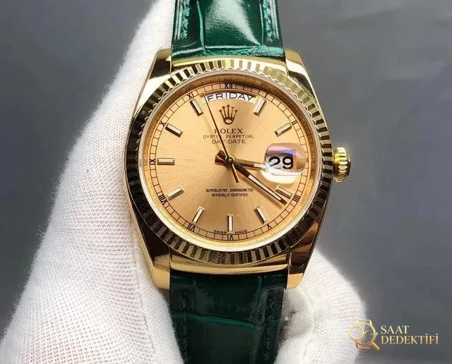 V3 Edition Replika Rolex Day-Date 118135/118138/118139, Clone ETA 2836-2 904L Paslanmaz Çelik Kasa - Bilezik Bakla Ayrımı ve Pim Yapısı