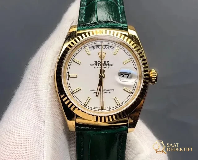 V3 Edition Replika Rolex Day-Date 118135/118138/118139, Clone ETA 2836-2 904L Paslanmaz Çelik Kasa - Toka İçi Mikro Ayar Mekanizması