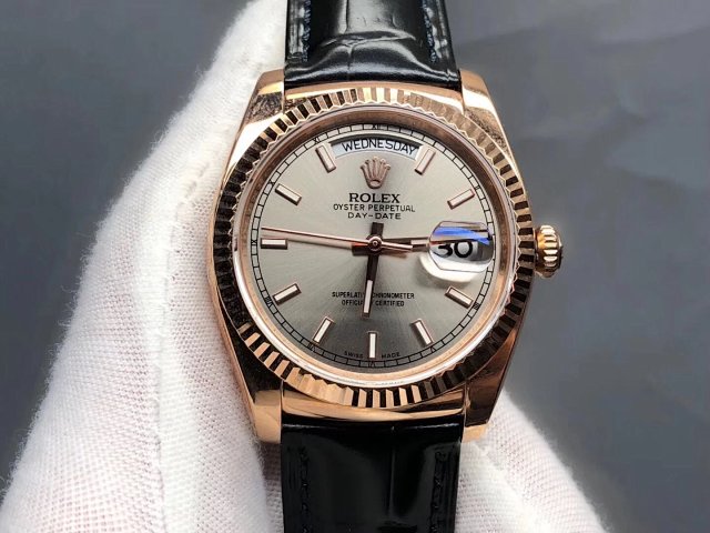 V3 Edition Replika Rolex Day-Date 118135/118138/118139, Clone ETA 2836-2 904L Paslanmaz Çelik Kasa — 17. fotoğraf