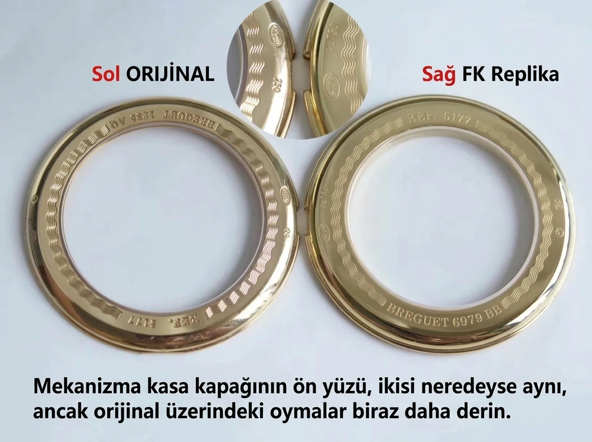 V3 Version FK Factory Breguet Classique 5177BA replica watch: Real-replica comparison, original review and what has been improved? - Case Steel and Polishing Quality
