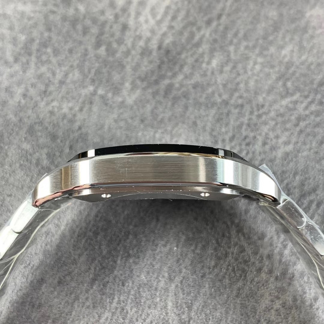 V6 Cartier Santos Karbon Kaplama Bezelli Kol Saati — 6. fotoğraf
