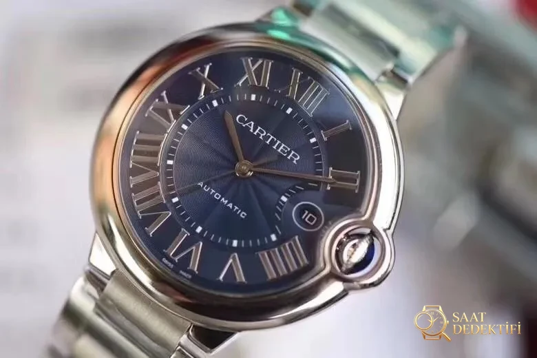 V6 Factory Cartier Ballon Bleu büyük boy 42 mm mavi kadran Seagull 2824 mekanizmalı replika mekanik saat incelemesi - Bilezik, Toka ve Klips Mekanizması