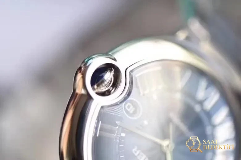 V6 Factory Cartier Ballon Bleu büyük boy 42 mm mavi kadran Seagull 2824 mekanizmalı replika mekanik saat incelemesi - Tepe Koruması ve Ayar Fonksiyonu