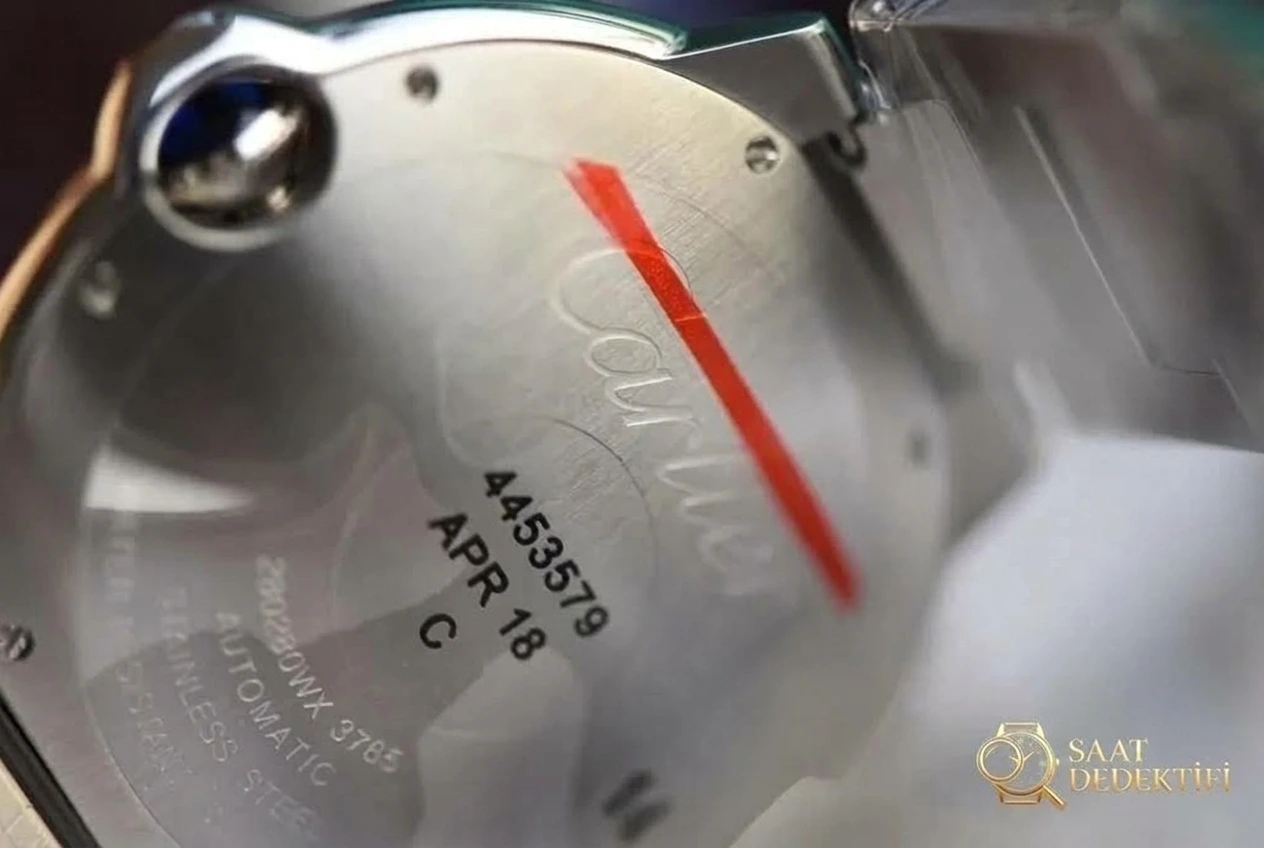 V6 Factory Cartier Ballon Bleu büyük boy 42 mm mavi kadran Seagull 2824 mekanizmalı replika mekanik saat incelemesi - Toka İçi Mikro Ayar Mekanizması