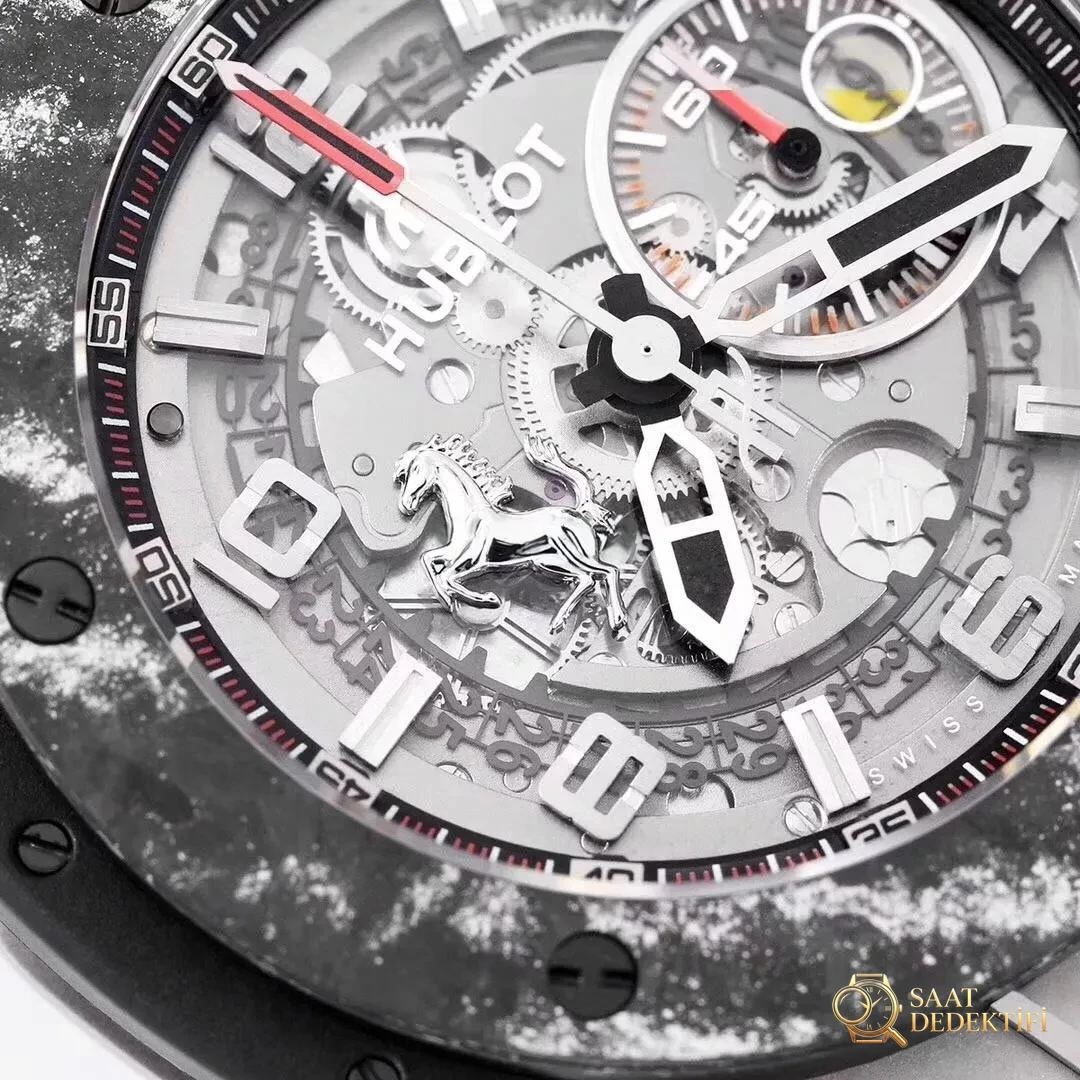 V6 Factory Hublot Big Bang Ferrari Titanium F4 Series, Crown of Kings 401 Фотообзор – браслет, застежка и механизм зажима