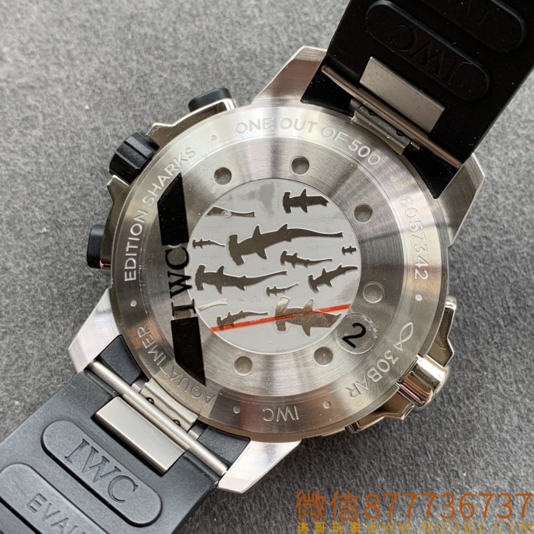 V6 Factory IWC Aquatimer "Shark" Özel Versiyon 44 mm Kısa İnceleme — 8. fotoğraf