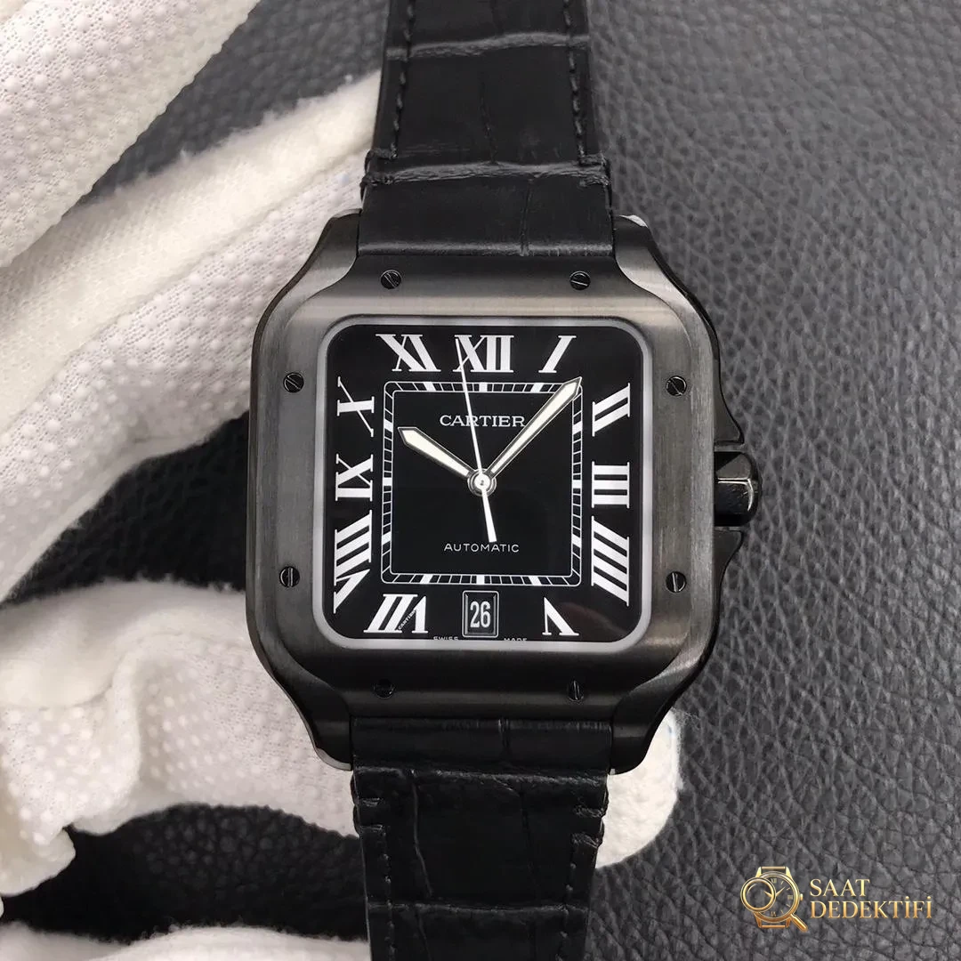 Cartier Santos 9015 Noob Factory İncelemesi - Ön Görünüm ve Kasa Tasarımı