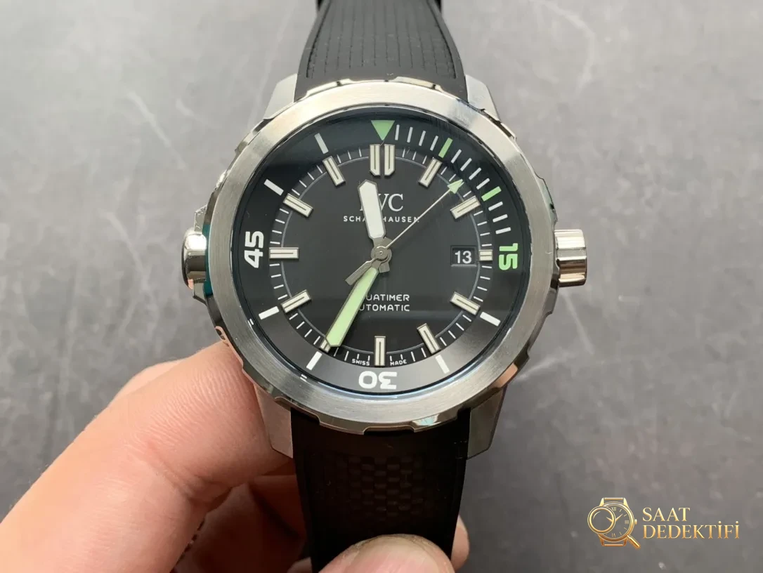 IWC Aquatimer 2000 Siyah Kadran