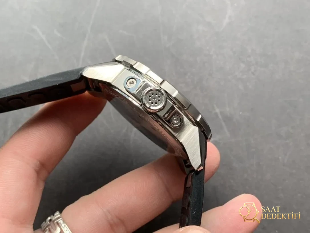V6 Factory Replika IWC Aquatimer 2000 Miyota 9015 Mekanizmalı Siyah Kadran - Bilezik, Toka ve Klips Mekanizması