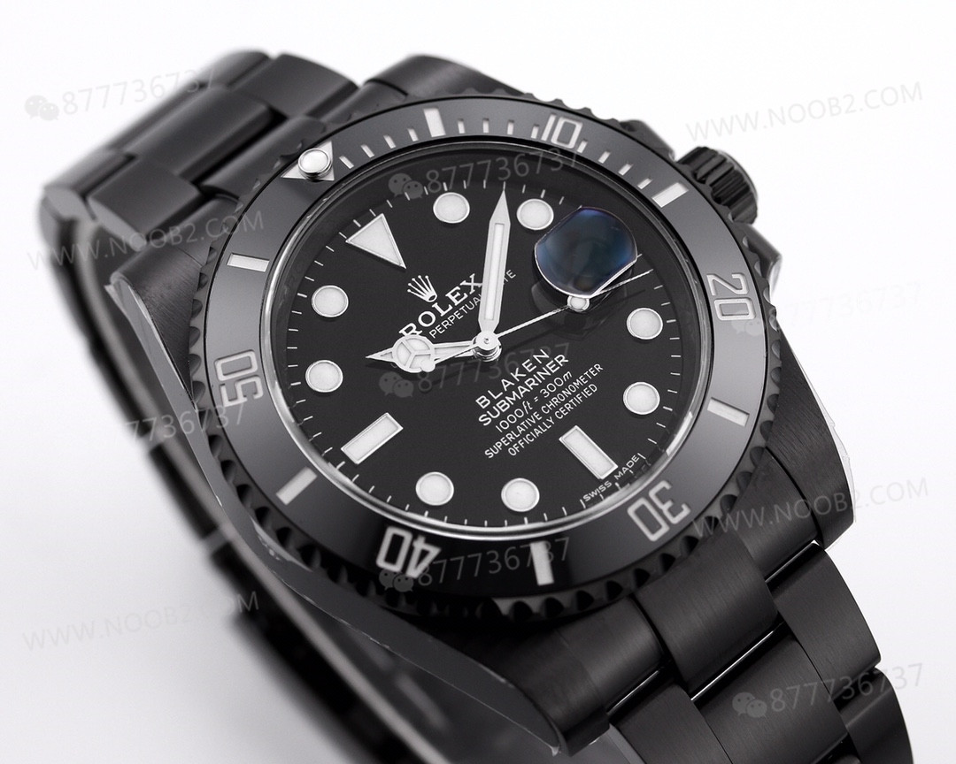 V6 Factory Rolex BLAKEN Karanlık Gece Siyah Submariner 116610LN Siyahlaştırma Modifikasyonu — 4. fotoğraf